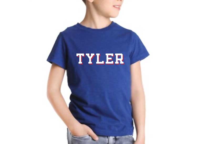personalised kids t-shirt